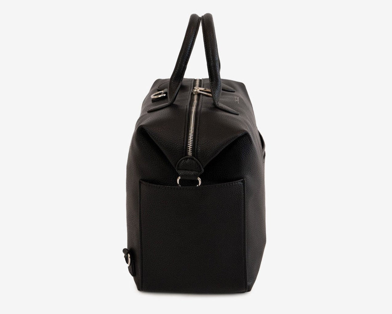 Eva Diaper Bag | Black silver