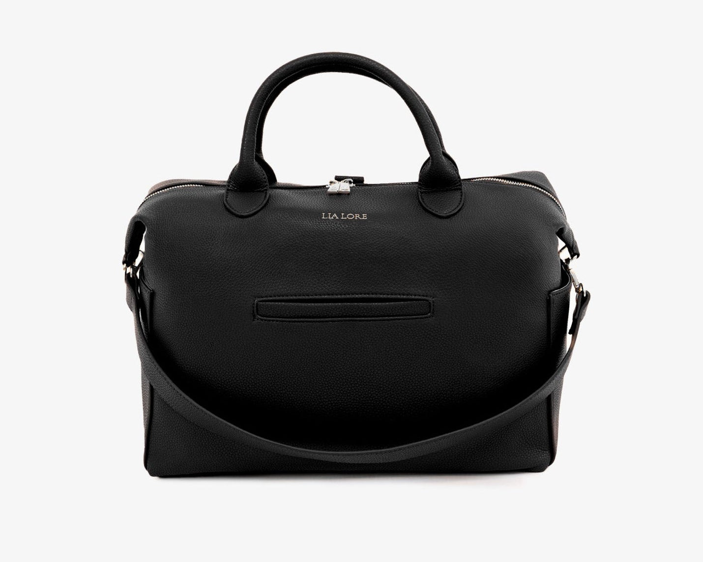 Eva Diaper Bag | Black silver